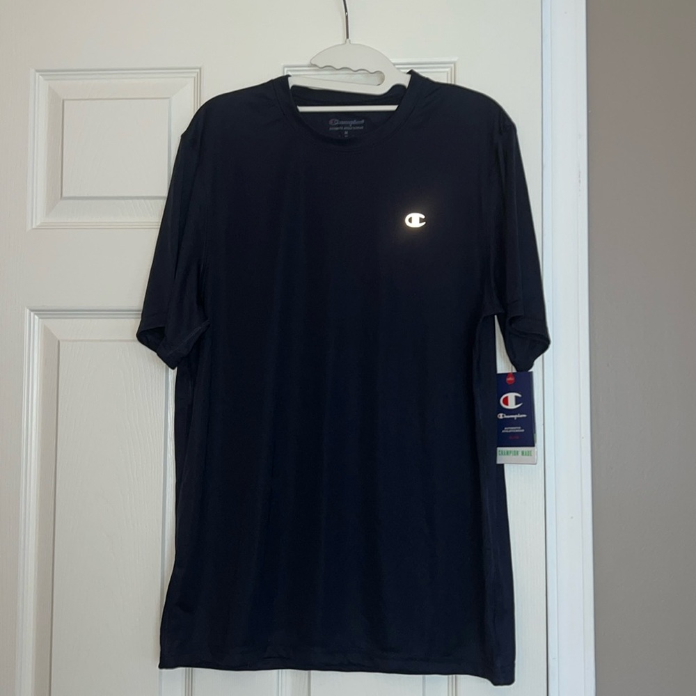 Navy Champion dry Core Tee Men’s Medium